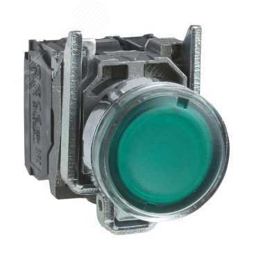 Кнопка зеленая возвратная для BA9s до 250В 22 мм с подсветкой XB4BW3365 Schneider Electric - превью 5