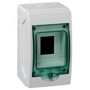 Щит распределительный навесной ЩРн-П-4 IP65 пластиковый прозрачная дверь белый Kaedra 13976 Schneider Electric - превью 4