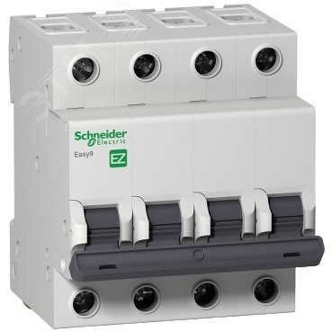 Выключатель автоматический четырехполюсный 40А C Easy9 4.5кА EZ9F34440 Schneider Electric - превью 9