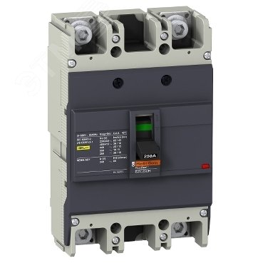 Выключатель автоматический трехполюсный EZC250 36 KA/415В 2Т 150 A EZC250H2150 Schneider Electric - превью 6
