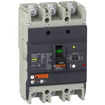 Выключатель автоматический дифференциальный АВДТ 25 KA/415 В 3П/3Т 100 A EZCV250N3100 Schneider Electric - превью 6