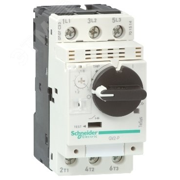 Выключатель автоматический для защиты электродвигателей 0.25-0.40А GV2 управление ручкой GV2P03 Schneider Electric - превью 4