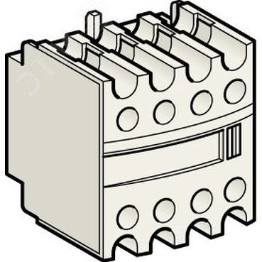 Блок контактный дополнительный к LC1-D фронтальный 2но+2нз LADN22 Schneider Electric - превью 5