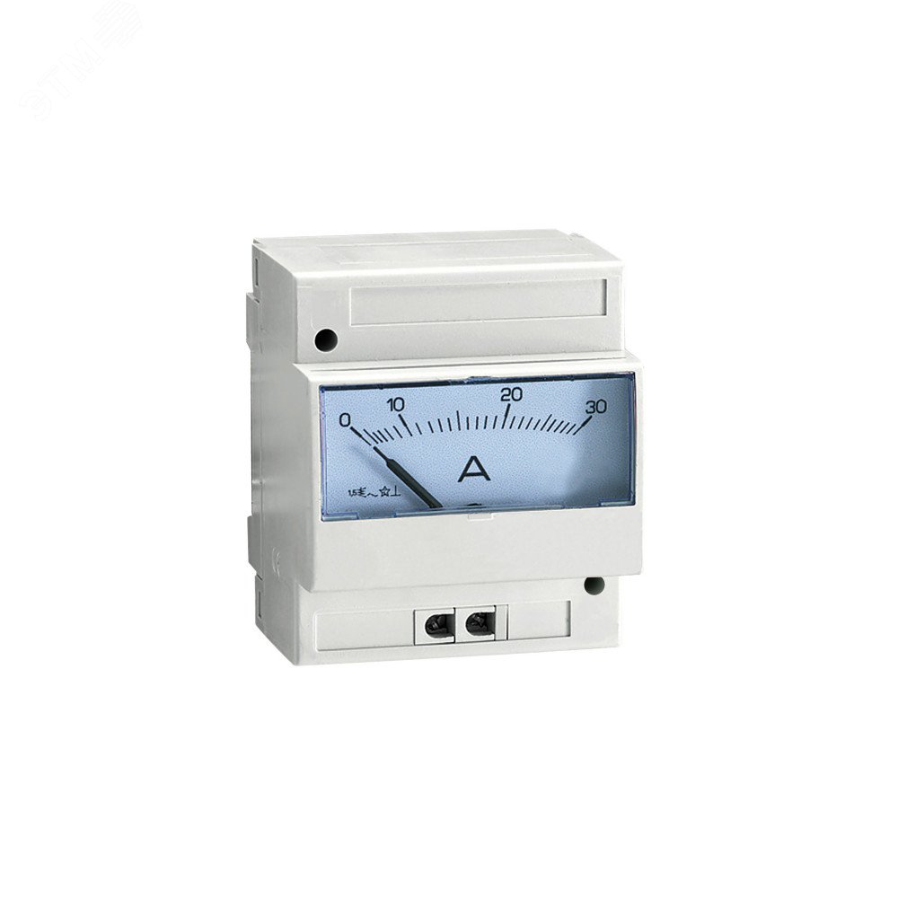 Амперметр аналоговый 5А без шкалы на DIN-рейку подключение через ТТ 16030RU Schneider Electric - превью