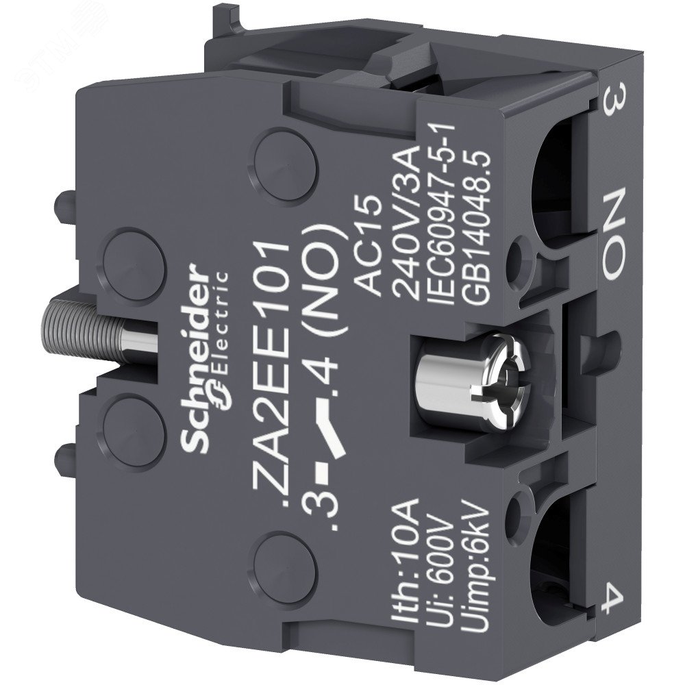 Контактный блок 1НО ZA2EE101 Schneider Electric - превью 2