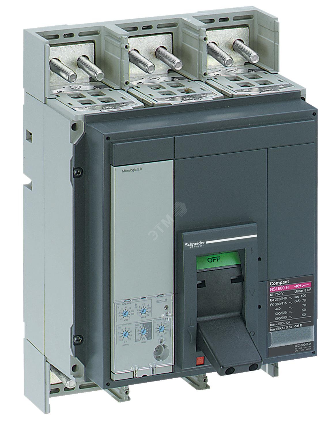 Выключатель NS800 L 3p + MicroLogic 5.0 в сборе 33554 Schneider Electric - превью