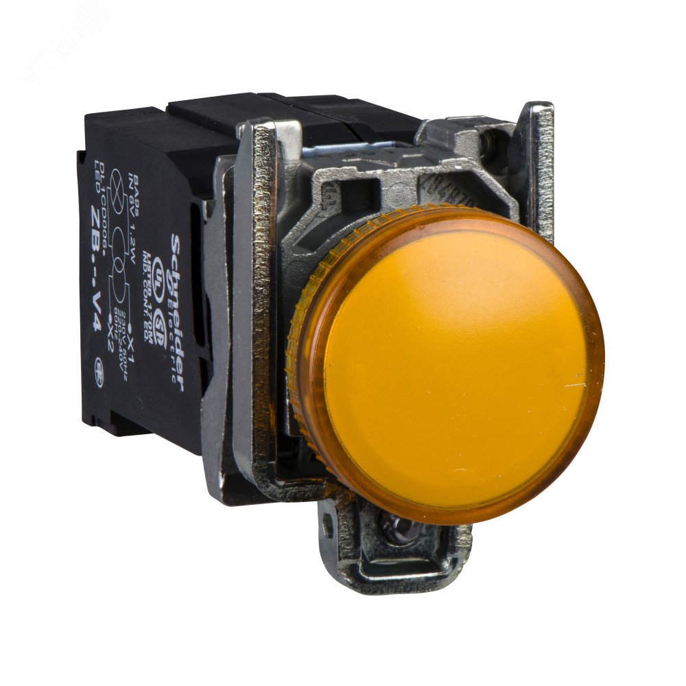 Лампа сигнальная оранжевая встраиваемая светодиод XB4BV5B5 Schneider Electric - превью 2
