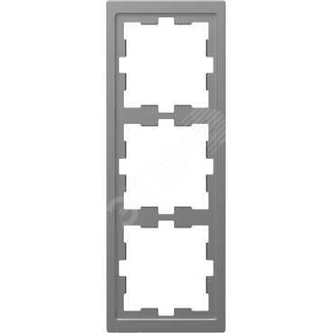 Изображение товара Рамка трехпостовая D-Life сталь нержавеющая SD (шт)