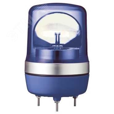 Лампа маячок вращающаяся синяя 24В AC/DC 106 мм XVR10B06 Schneider Electric - превью 6