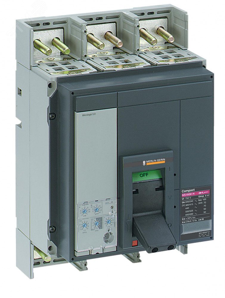 Выключатель NS800 L 3p + MicroLogic 2.0 в сборе 33468 Schneider Electric - превью 3