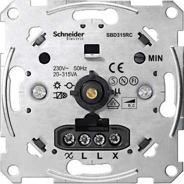 Механизм поворотного светорегулятора 315Вт MTN5136-0000 Schneider Electric - превью 7