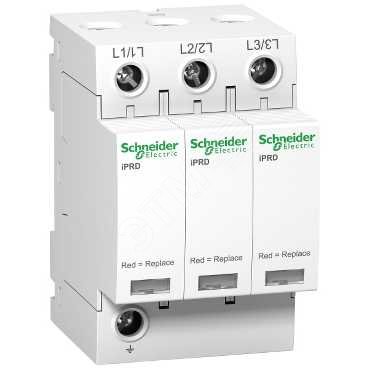 Ограничитель перенапряжений импульсный Т2 iPRD 65r 65кА 350В 3П сигнал A9L65301 Schneider Electric - превью 2