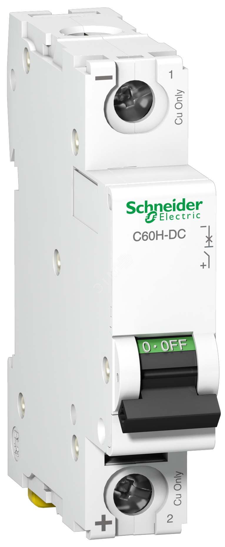 Выключатель автоматический однополюсный C60H-DC 16А C 250В DC A9N61511 Schneider Electric - превью 2