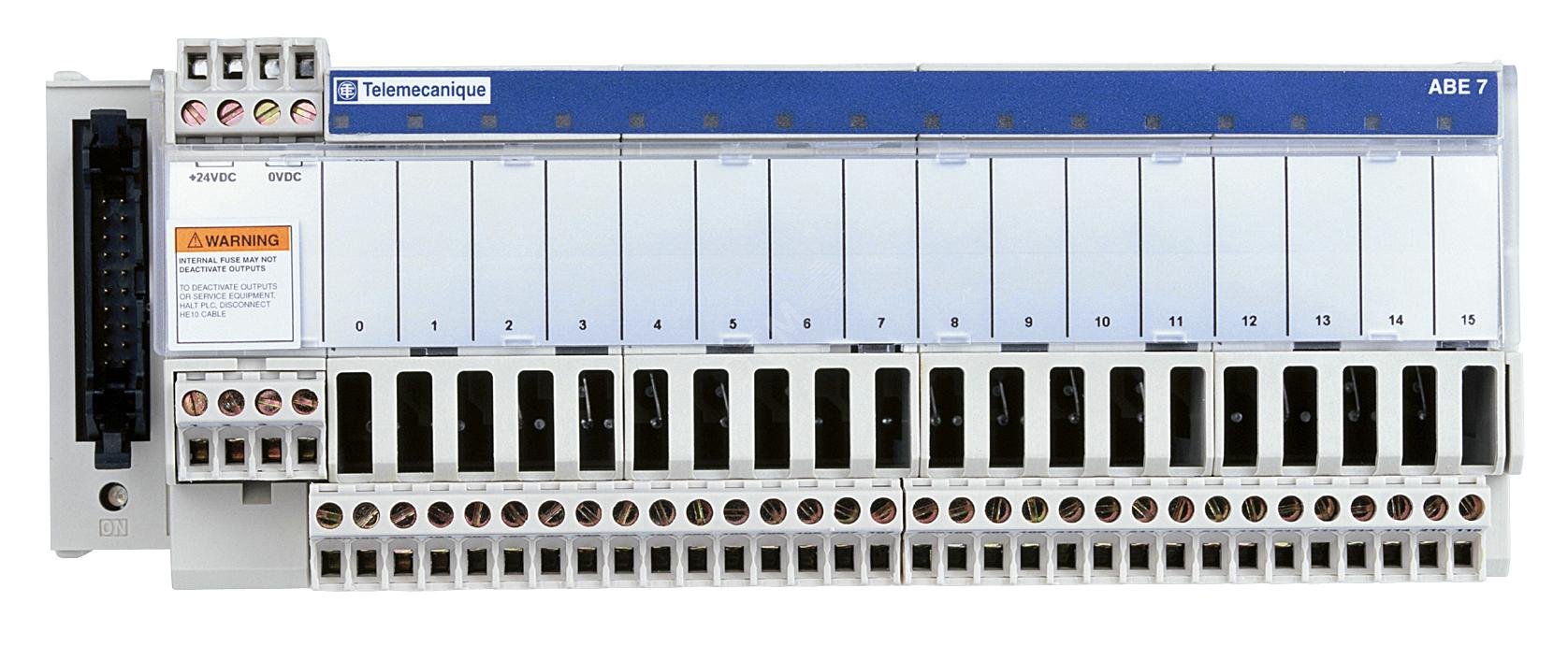 Блок полупроводникового дополнительного реле 16 дискретных входов 24В DC ABE7S16E2B1 Schneider Electric - превью