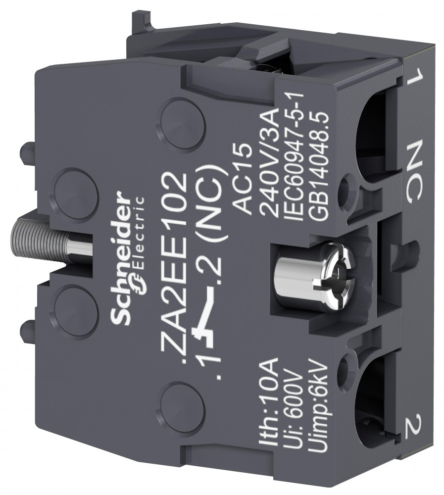 Контактный блок 1НЗ ZA2EE102 Schneider Electric - превью 3