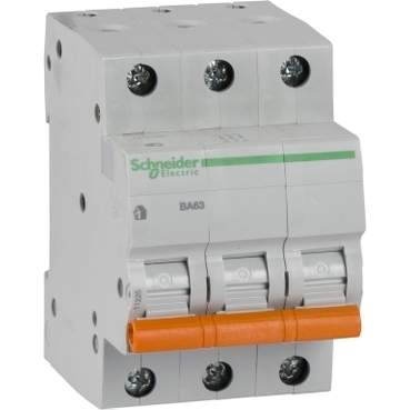 Выключатель автоматический трехполюсный 25А С ВА63 4.5кА 11225 Schneider Electric - превью 3