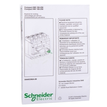 Аксессуар для блокировки RONIS/PROFALUX INS250 31087 Schneider Electric - превью 3