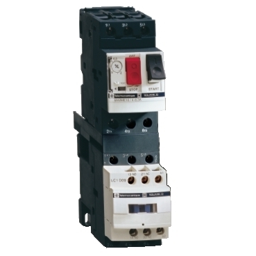 Выключатель автоматический для защиты электродвигателей 4-6.3А GV2 управление кнопками GV2ME10 Schneider Electric - превью 5