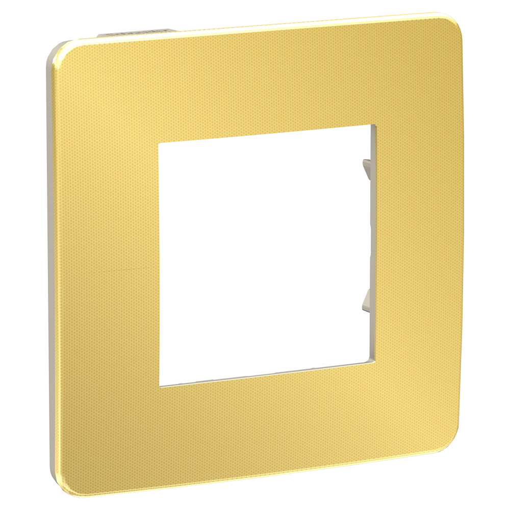 Рамка UNICA STUDIO однопостовая золото/бежевый NU280260 Schneider Electric - превью 3