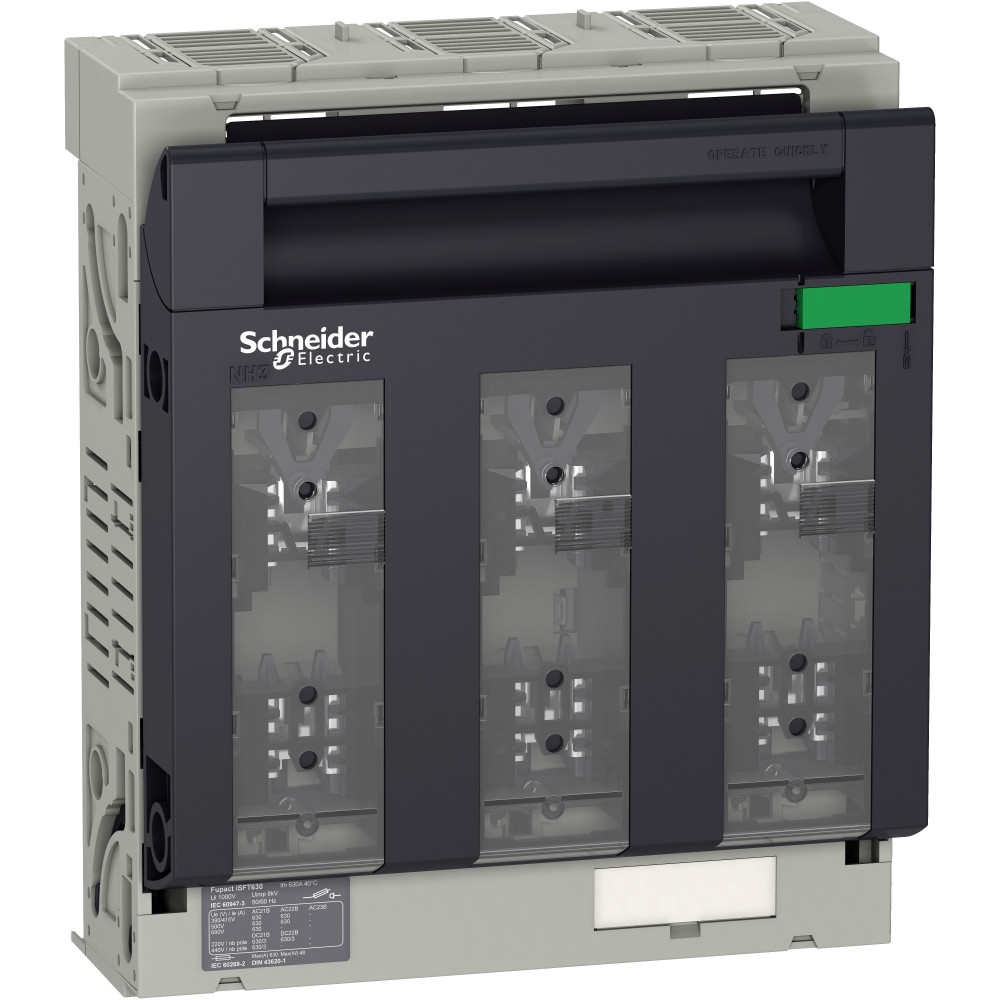 Выключатель-разъединитель с предохранителем ISFT630 трехполюсный выводы М10 LV480808 Schneider Electric - превью 2