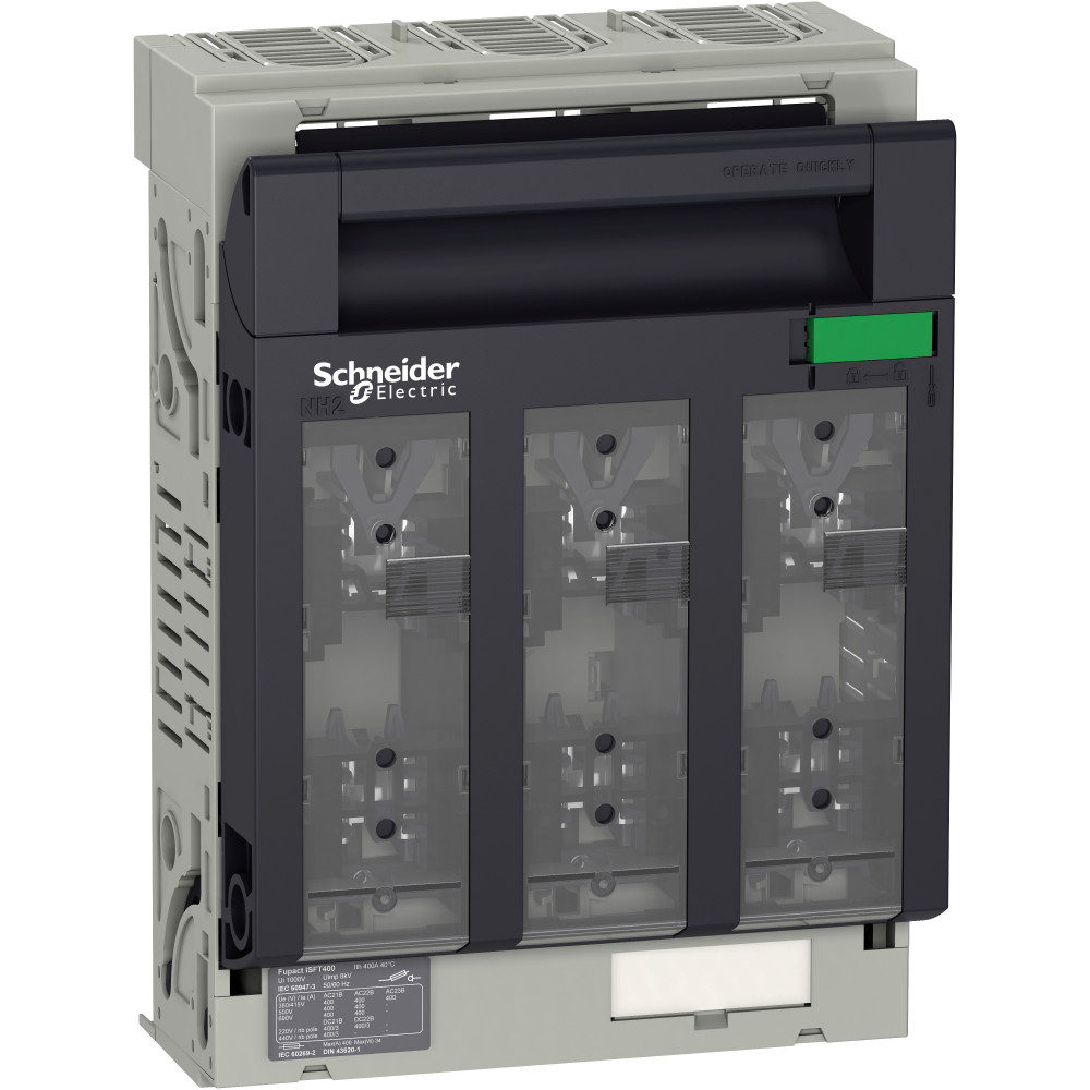 Выключатель-разъединитель с предохранителем ISFT400 трехполюсный выводы М10 LV480806 Schneider Electric - превью 2