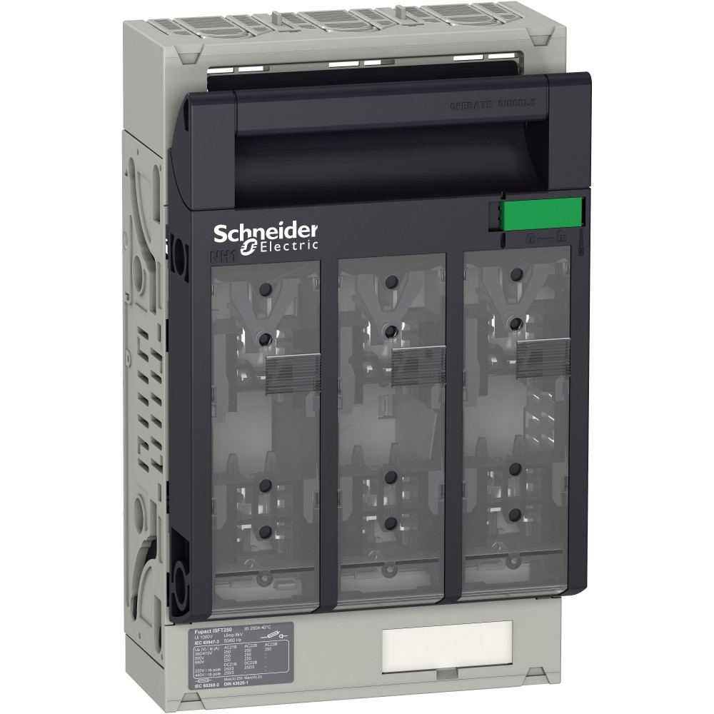 Выключатель-разъединитель с предохранителем ISFT250 трехполюсный выводы М10 LV480804 Schneider Electric - превью 2