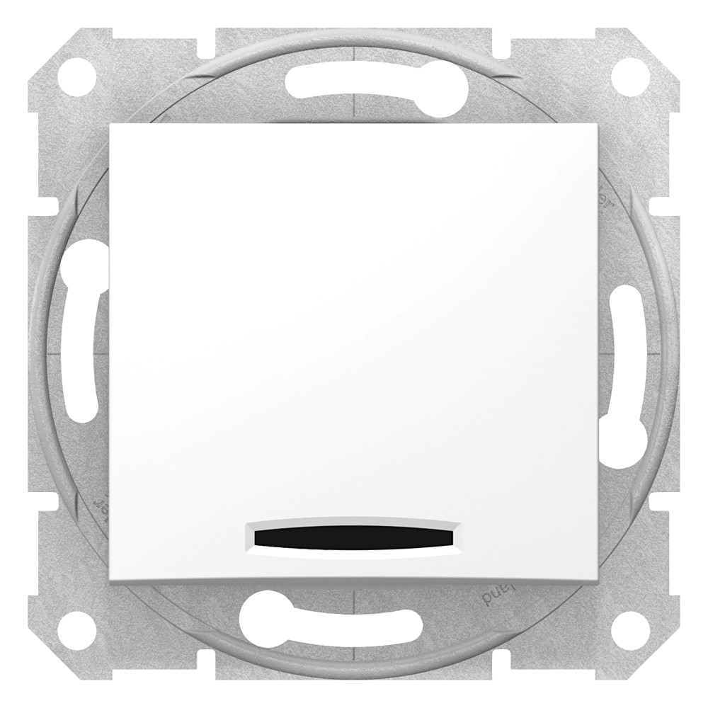 Выключатель одноклавишный, с индикатором, в рамку, белый SDN0400321 Schneider Electric - превью 3