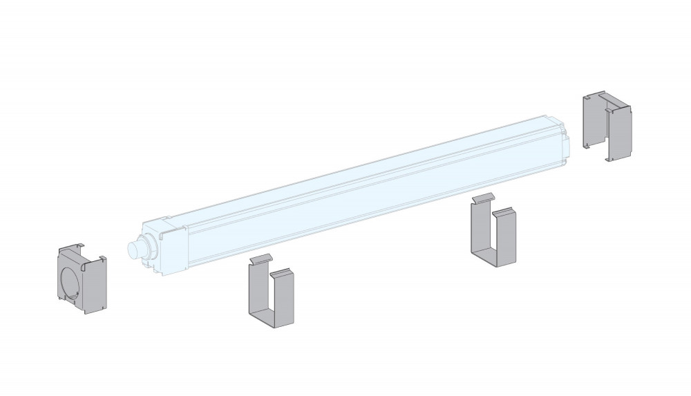 Зажимы фиксирующие для защитных экранов световых барьеров XUSZWPEFC Schneider Electric - превью 3