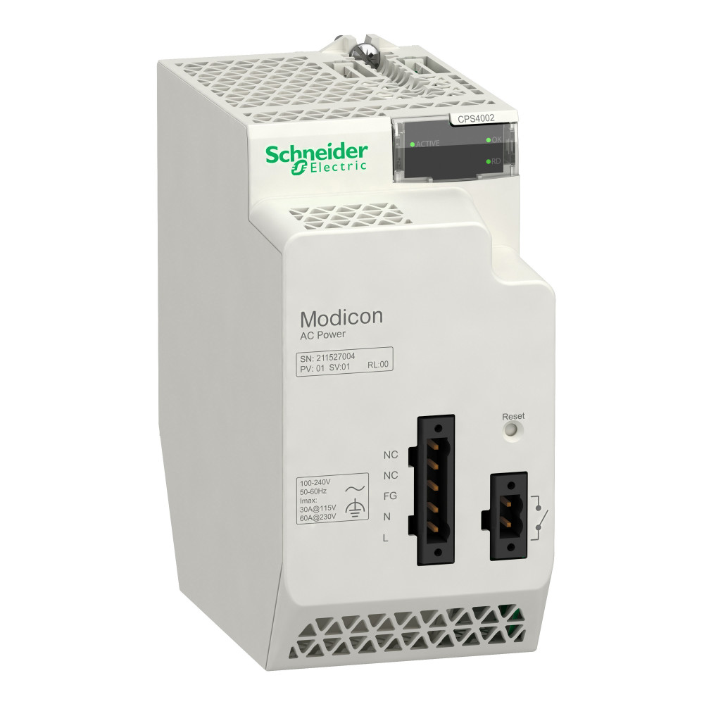 Резервированный модуль питания AC защ. исп. 40W 110-220 VAC BMXCPS4002H Schneider Electric - превью 3