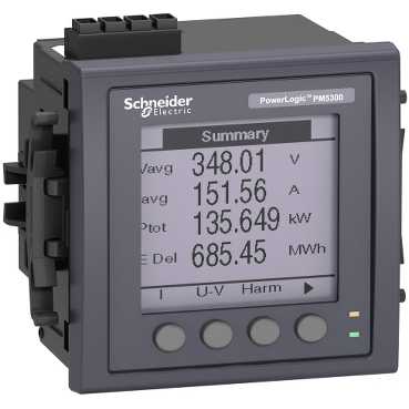 Измеритель мощности PM5320, Ethernet, 2DI/2DO, до 31-й гармоники METSEPM5320RU Schneider Electric - превью 2