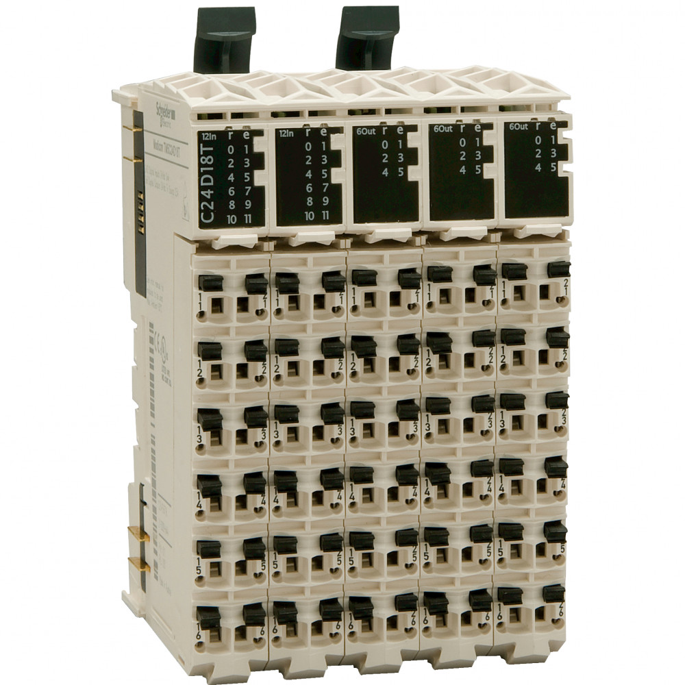 Модуль Ввода/Вывода транзисторный компактный 24В DC 24входа/18выходов TM5C24D18T Schneider Electric - превью 2