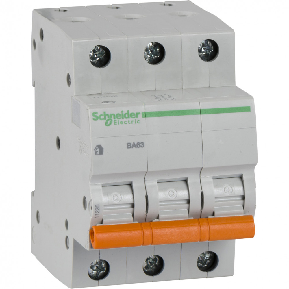 Выключатель автоматический трехполюсный 25А С ВА63 4.5кА 11225 Schneider Electric - превью 2