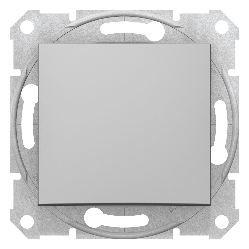 Выключатель одноклавишный, в рамку, алюминий SDN0100160 Schneider Electric - превью 3