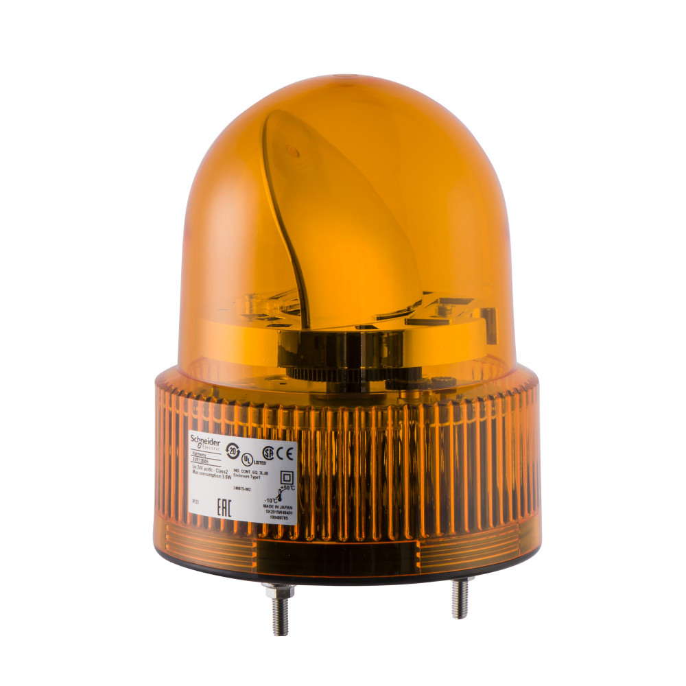 Лампа маячок вращающаяся оранжевый 24В AC/DC 120 мм XVR12B05 Schneider Electric - превью 3