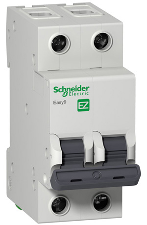 Выключатель автоматический двухполюсный 6A C Easy9 4.5кА EZ9F34206 Schneider Electric - превью 5