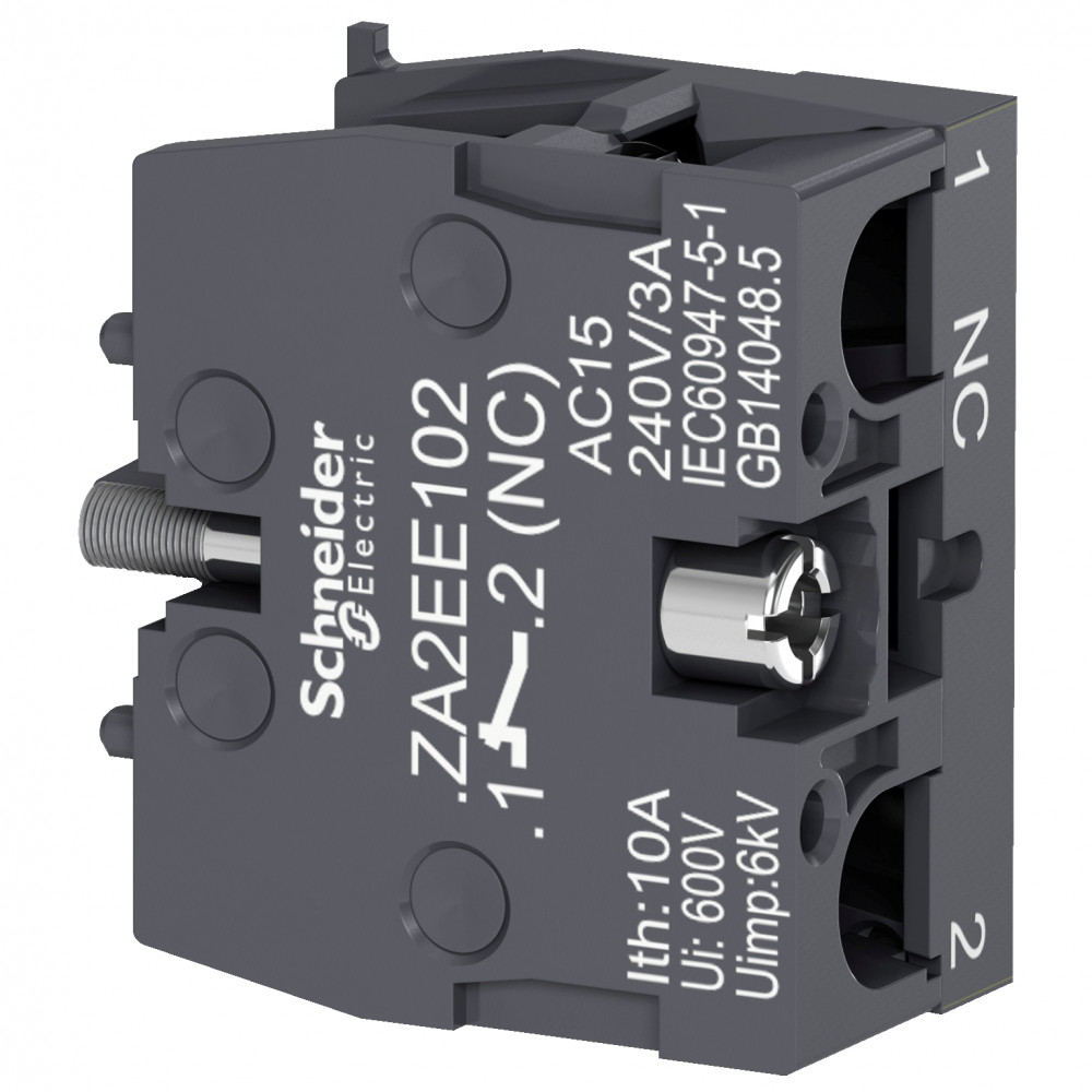 Контактный блок 1НЗ ZA2EE102 Schneider Electric - превью 2