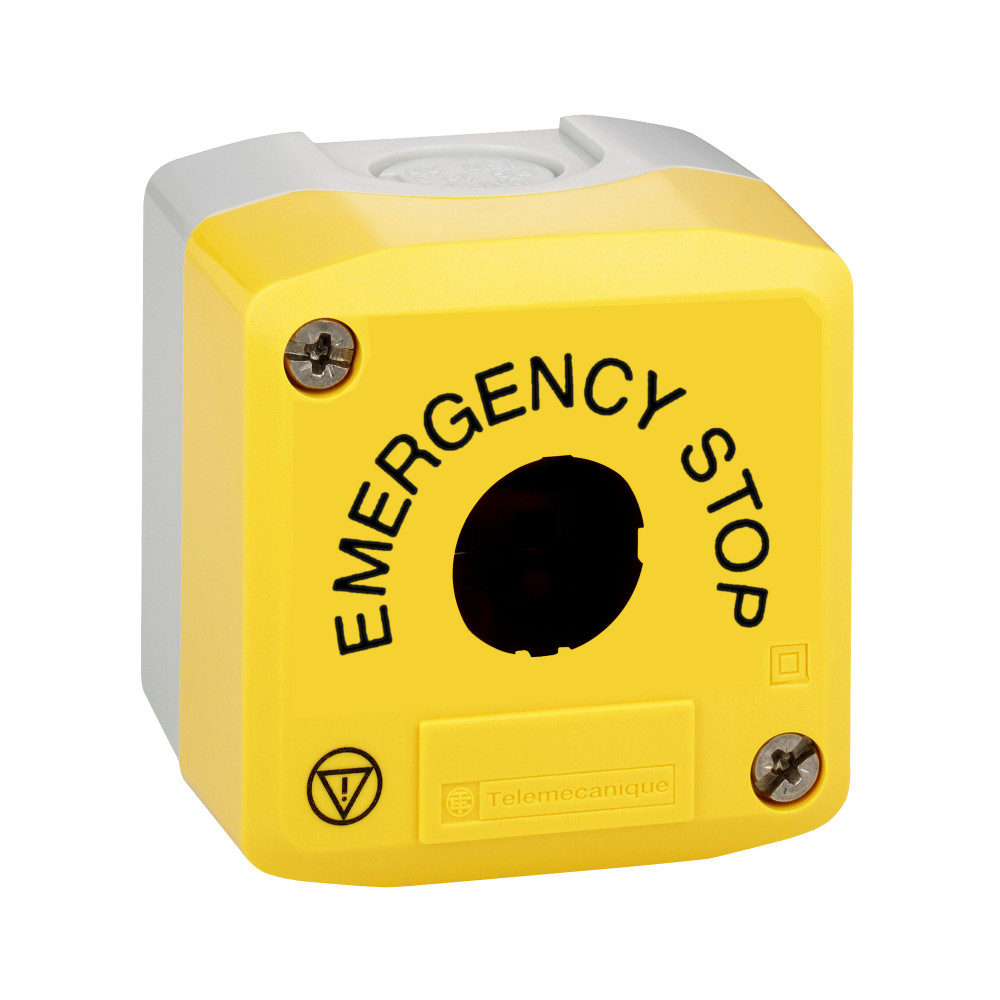 Пост кнопочный 1 отверстие с маркировкой желтый XALK01H29 Schneider Electric - превью 2