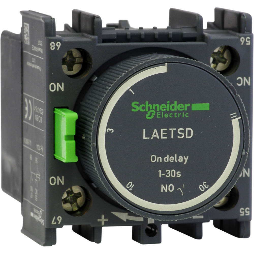 Блок контактный дополнительный с выдержкой на включение 0.1-30C LAETSD Schneider Electric - превью 3
