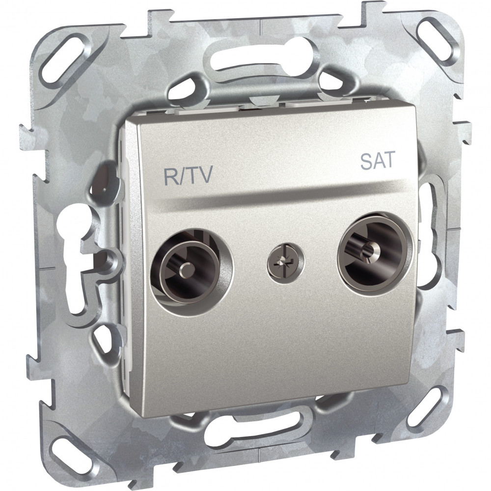 UNICA Розетка телевизионная R-TV/SAT в рамку MGU5.454.30ZD Schneider Electric - превью 4