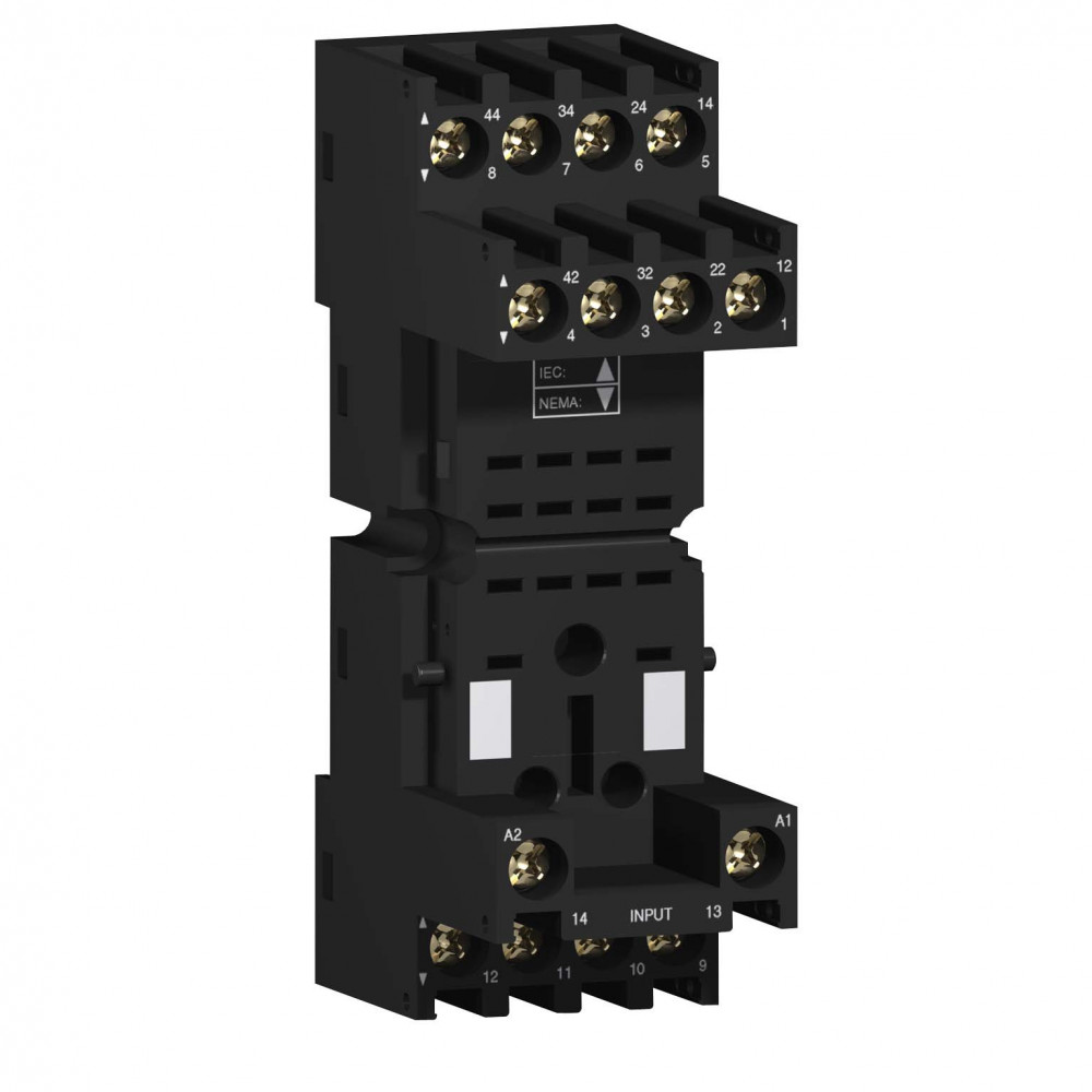 Zelio RXM колодка 2/4пк комбинированные контакты прижим снизу RXZE2M114M Schneider Electric - превью 4