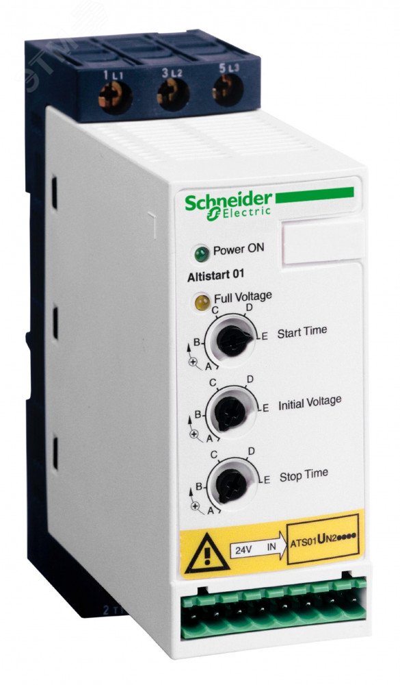 Устройство плавного пуска 2.3kW 6A ATS01N206QN Schneider Electric - превью 3