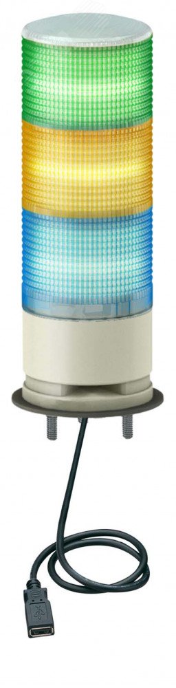 Колонна световая с USB подключением в сборе 6 мм мультицветная XVGU3SWV Schneider Electric - превью 6