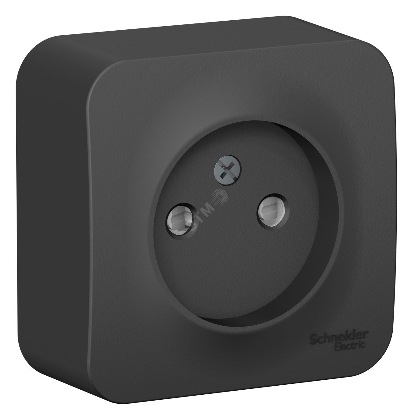 BLANCA розетка наружная без заземления со шторками, 16А, 250В, антрацит ...