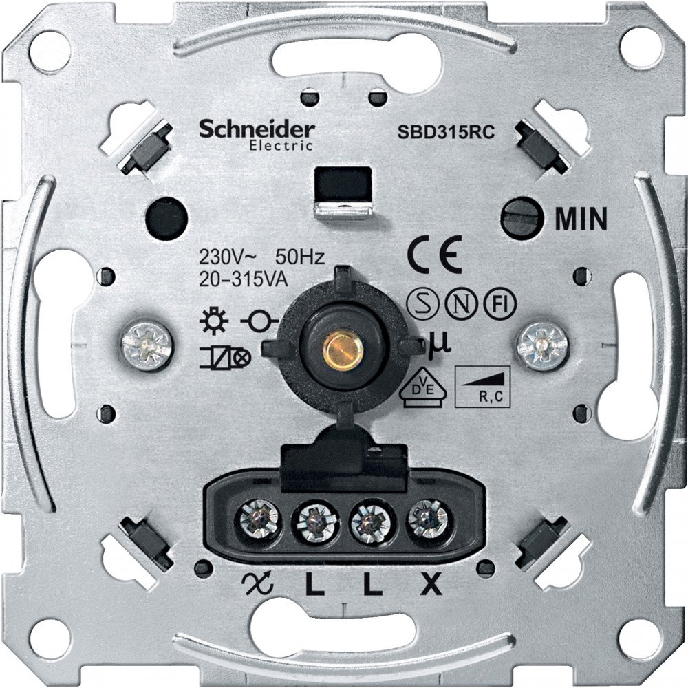 Механизм поворотного светорегулятора 315Вт MTN5136-0000 Schneider Electric - превью 2