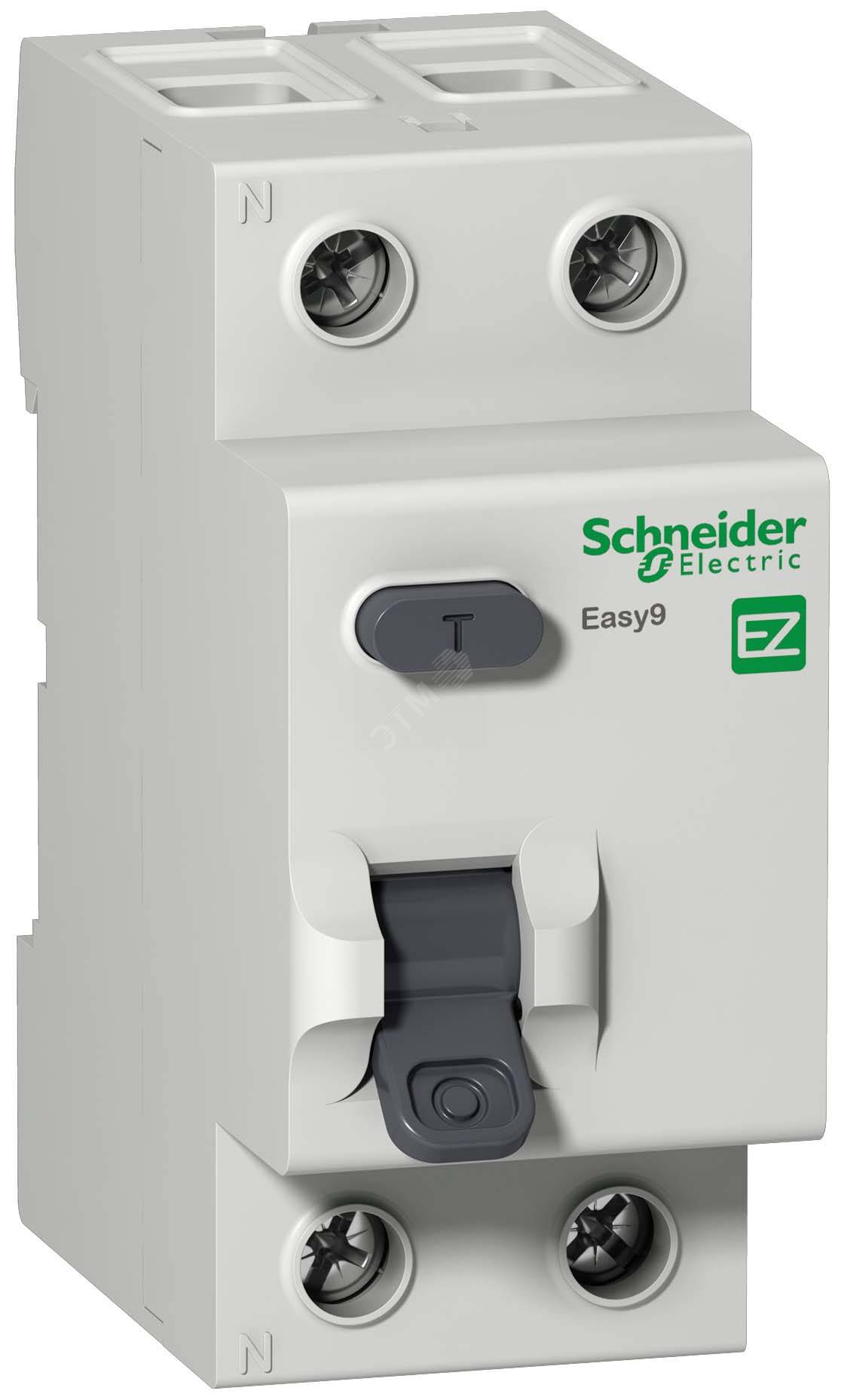Выключатель дифференциального тока (УЗО) 2п 63А 300мА A с защитой от перенапряжений EASY 9 EZ9R84263 Schneider Electric - превью 2