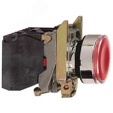 Кнопка красная возвратная 22мм 24В с подсветкой XB4BW34B5 Schneider Electric - превью 7