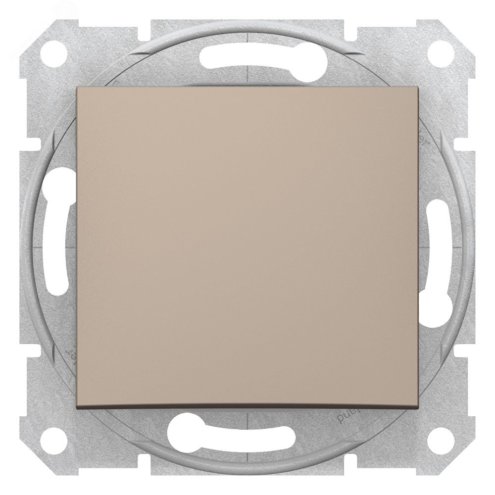 Выключатель одноклавишный, в рамку, титан SDN0100168 Schneider Electric - превью