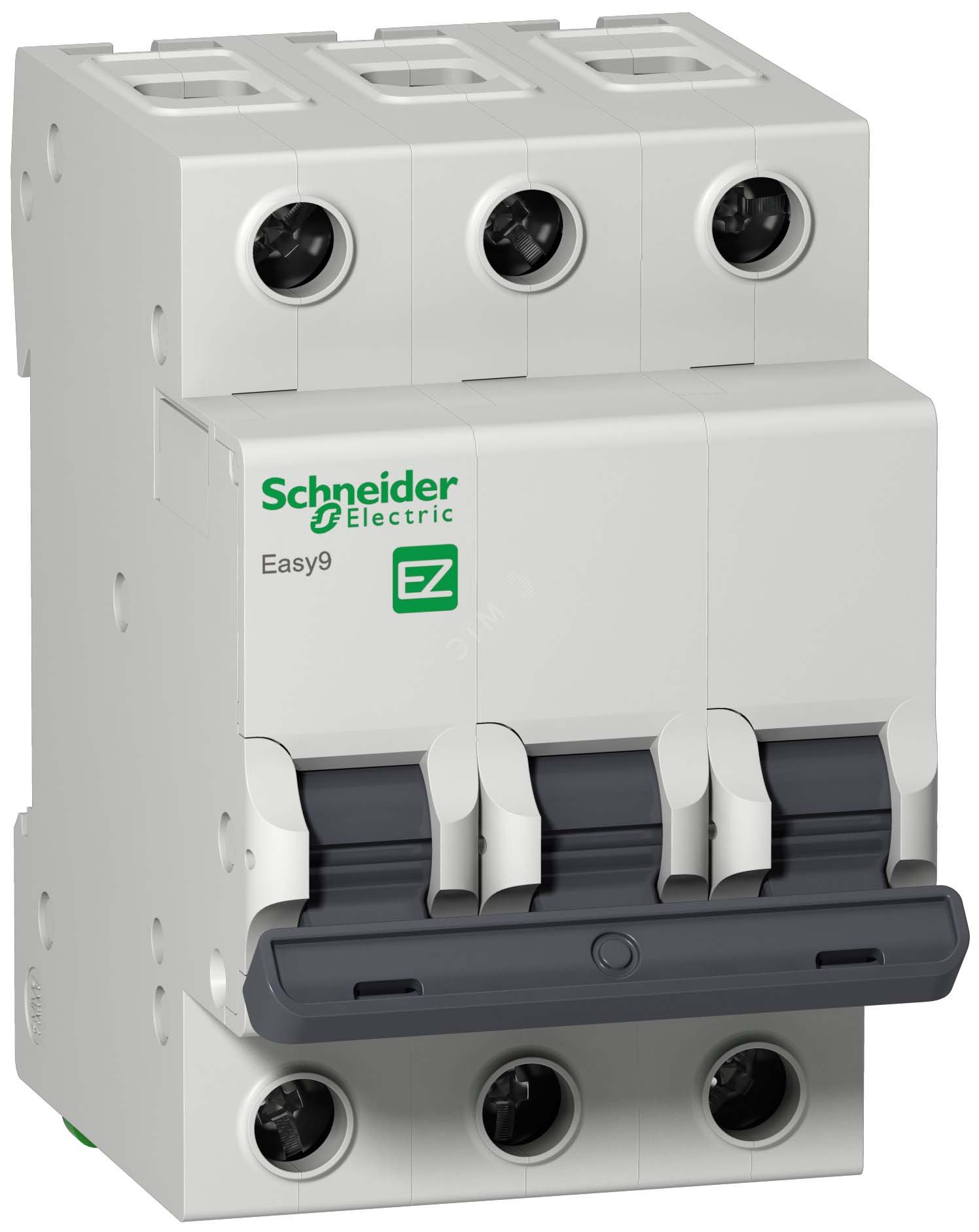 Выключатель автоматический трехполюсный 20A C 4.5кА EASY 9 EZ9F34320 Schneider Electric - превью 2