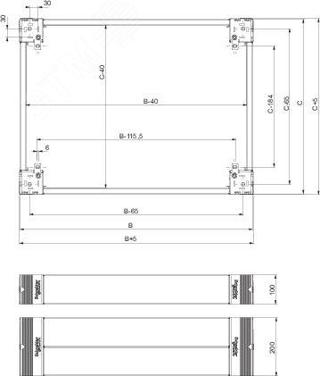Панели цоколя боковые 400x100мм (2шт) NSYSPS4100 Schneider Electric - превью 7