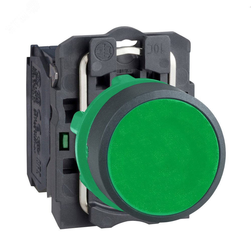 Кнопка зеленая без фиксации 22 мм 1но XB5AA31 Schneider Electric - превью 4